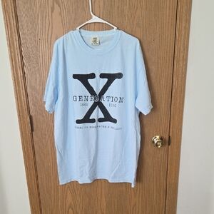 GENERATION Y Sky Blue Graphic Tee